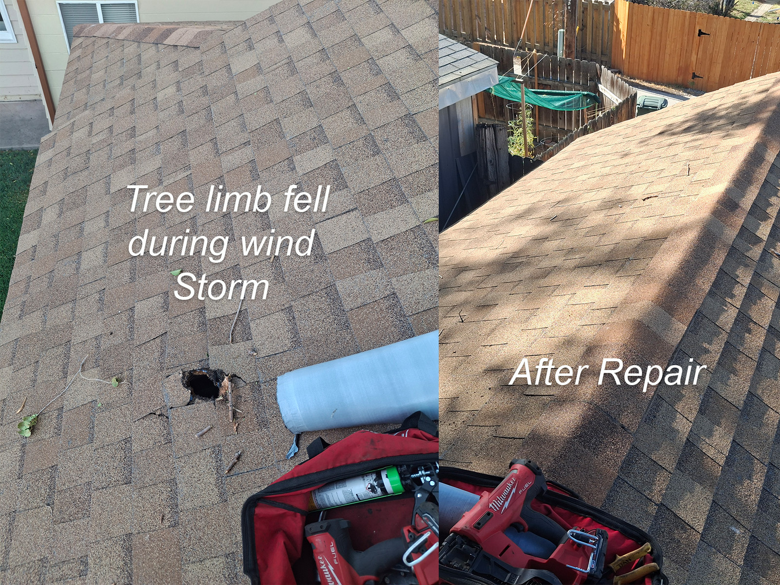 Wind Storm Damage Repair — Wind Damage roofing project in Grand Junction, CO by Kruger Roofing